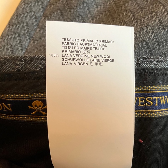 Vivienne Westwood Lightweight Wool Suit w/ Integrated Vest Slim EUR 54 XL - Picture 11 of 11